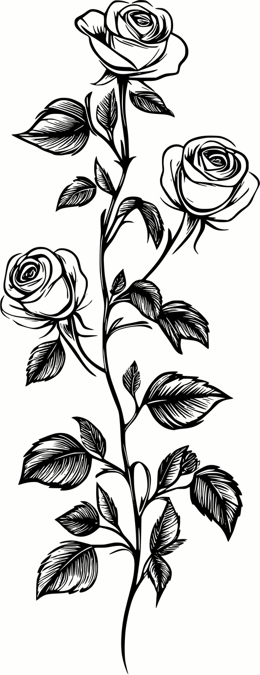 Rose Vine SVG