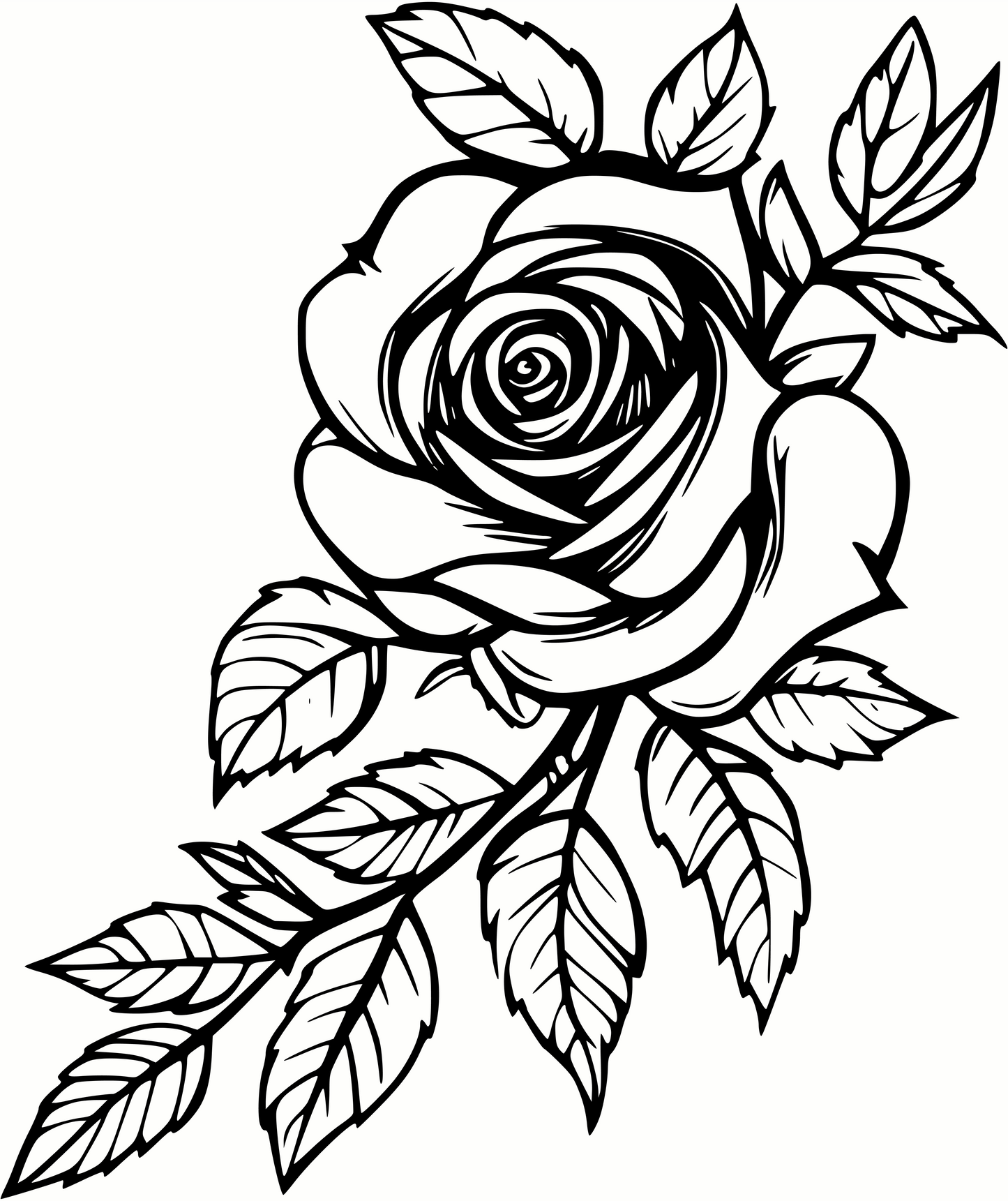 Beautiful Rose SVG