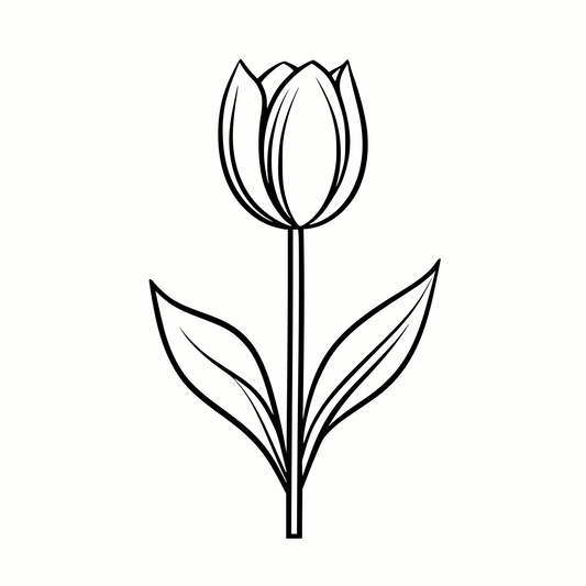 Beautiful Tulip SVG