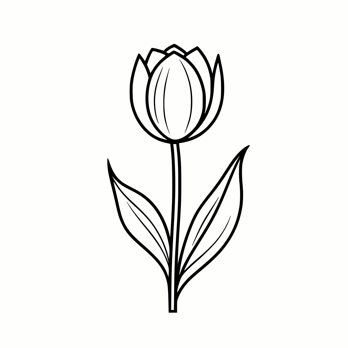 Classic Tulip SVG & PNG