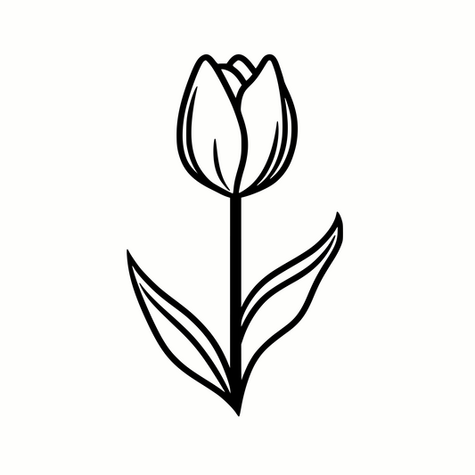 Elegant Tulip SVG & PNG for Spring