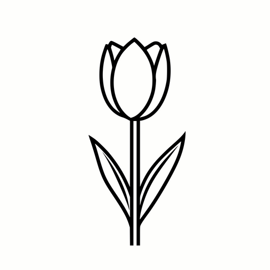 Gorgeous Spring Tulip SVG & PNG