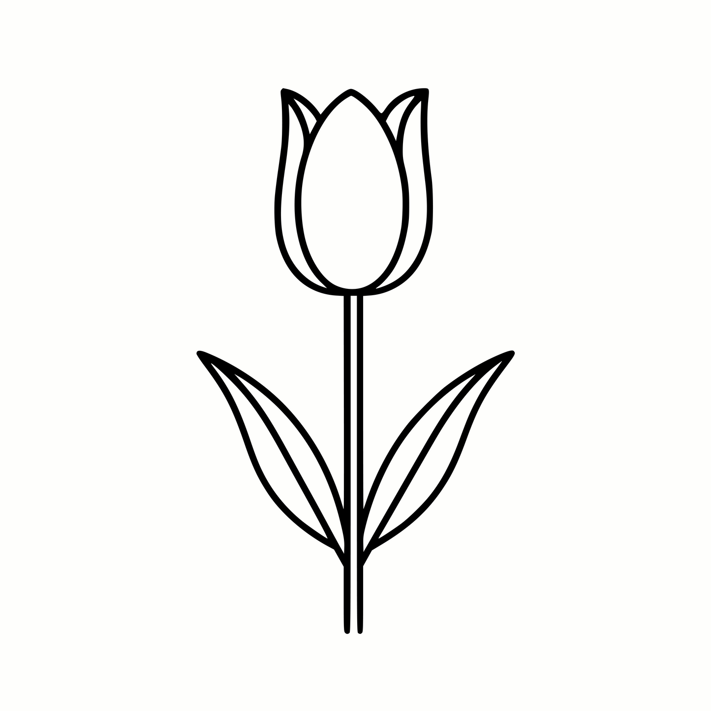 Classic Spring Tulip SVG & PNG