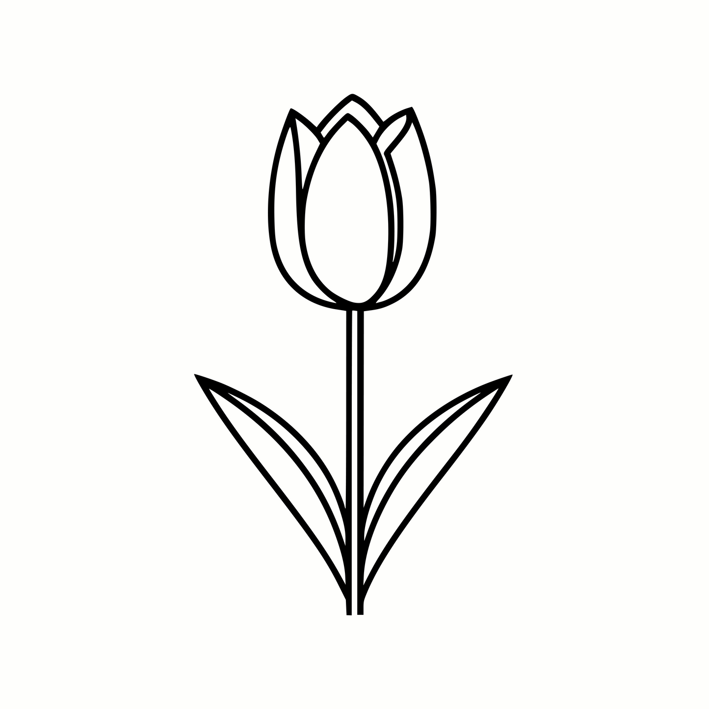 Classic Tulip SVG & PNG for Cricut