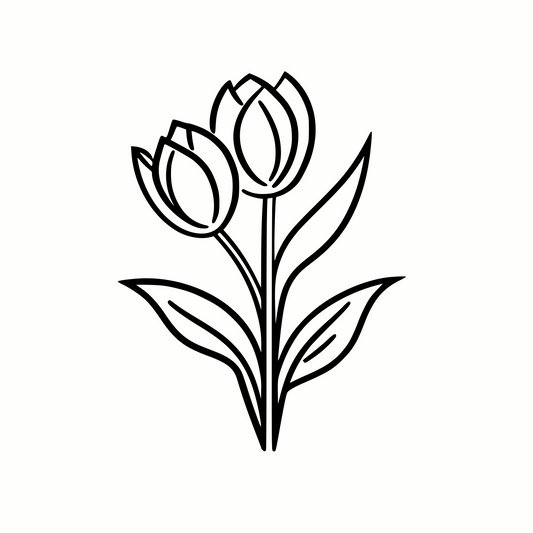 Spring Tulips SVG & PNG