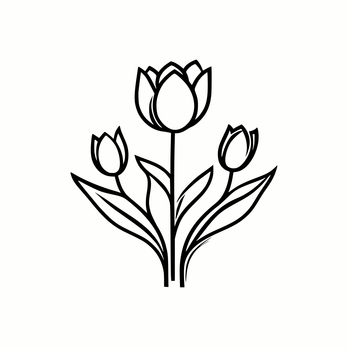 Spring Tulips SVG & PNG