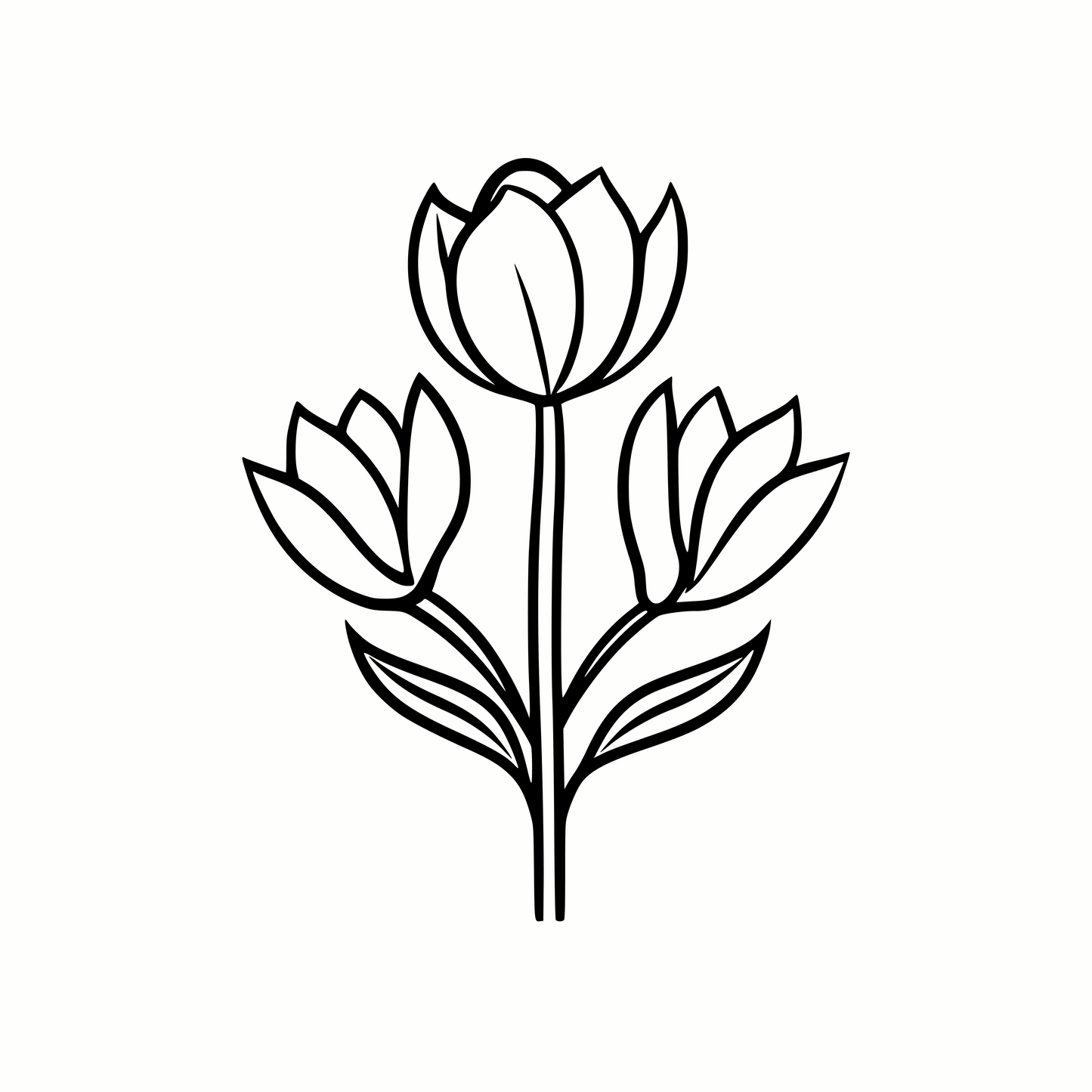 Beautiful Tulips SVG