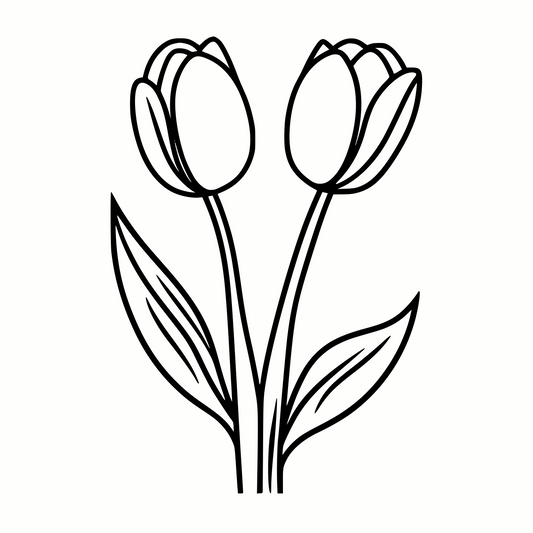 Spring Tulips SVG & PNG