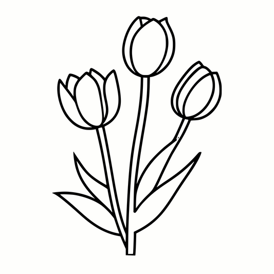 Spring Tulips SVG & PNG