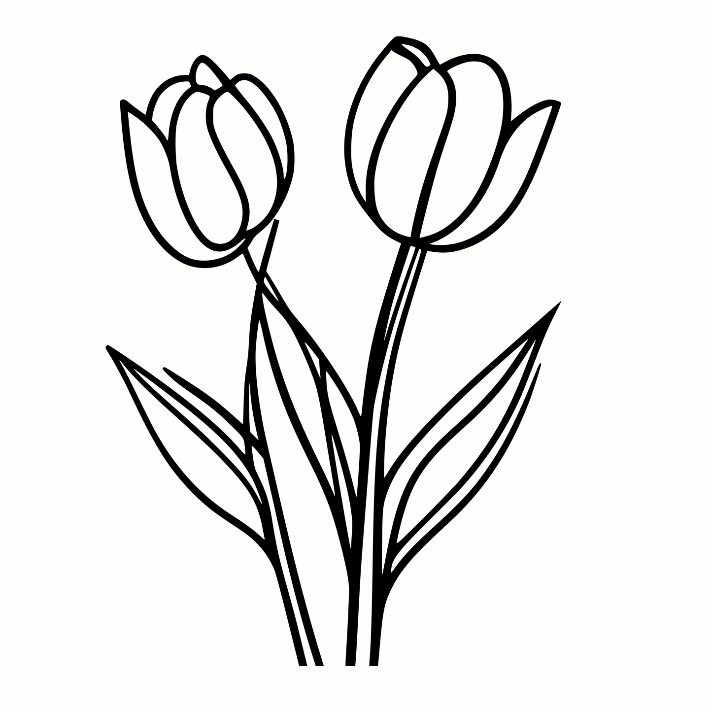 Garden Tulips SVG for Crafts