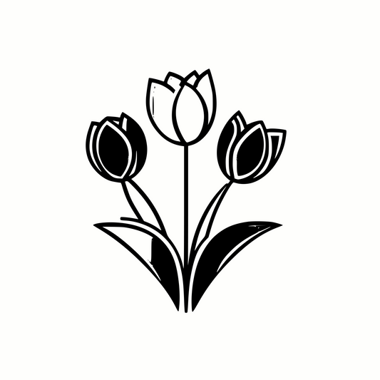 Tulip Bouquet SVG & PNG