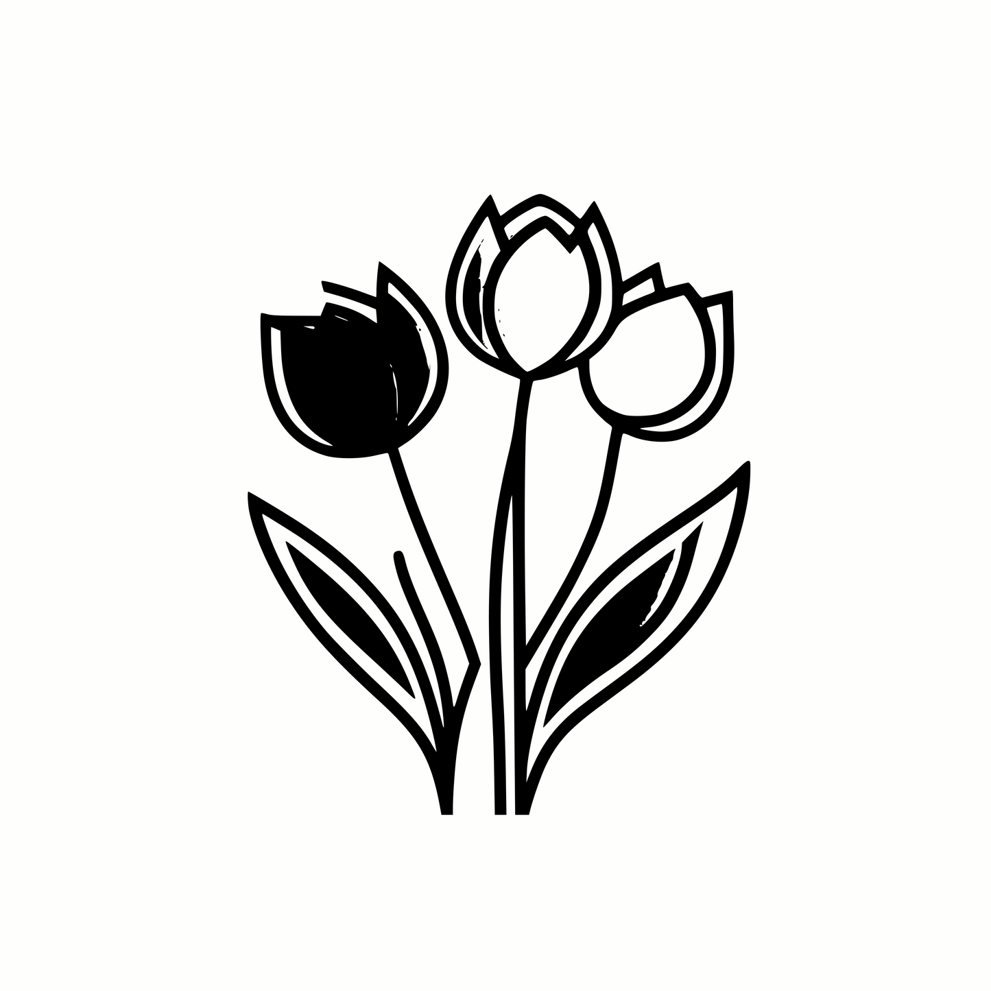 Tulips SVG & PNG for Crafts and Cricut