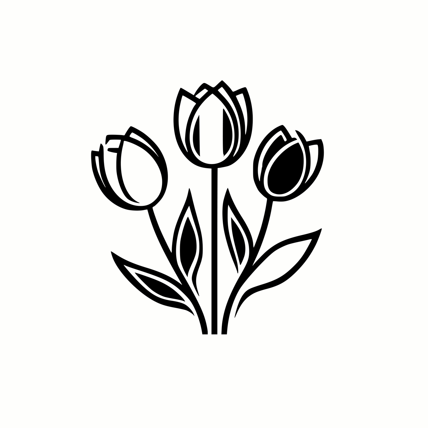 Unique Tulips SVG & PNG for Crafts