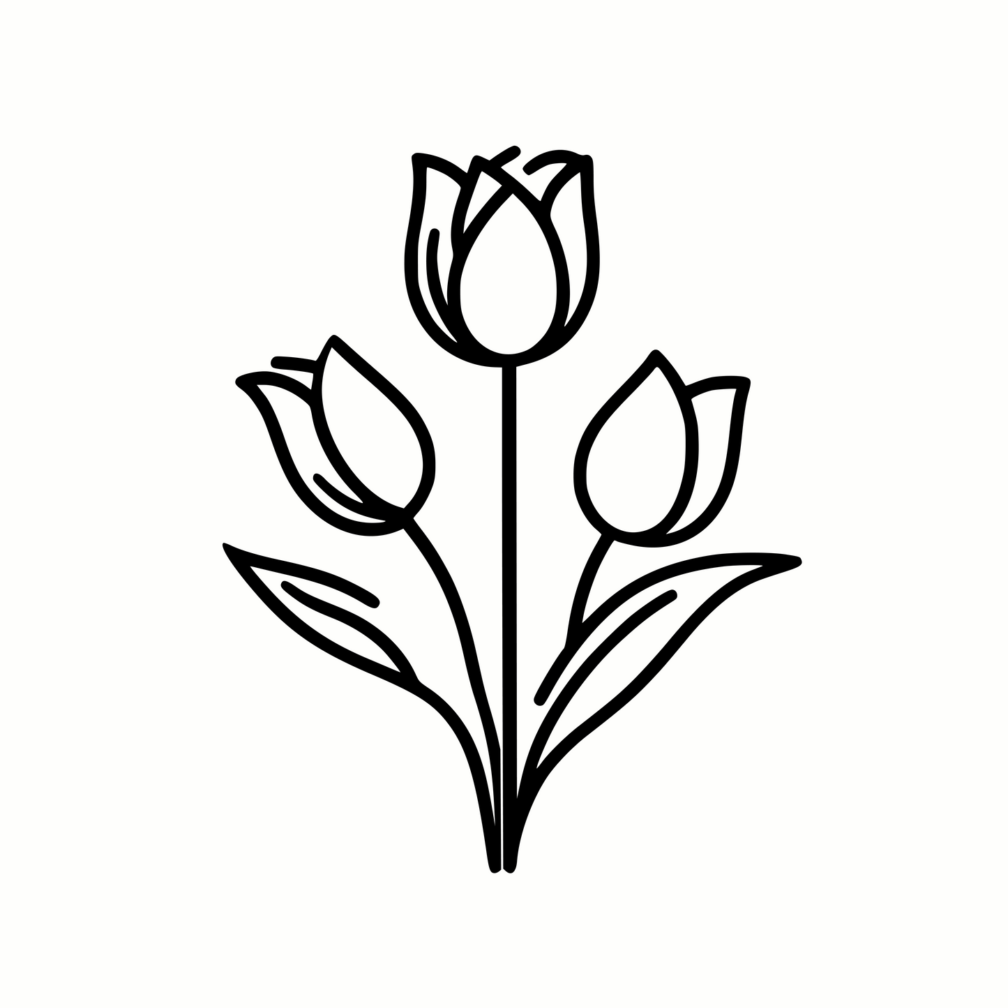 Classic Spring Tulips SVG & PNG for Cricut