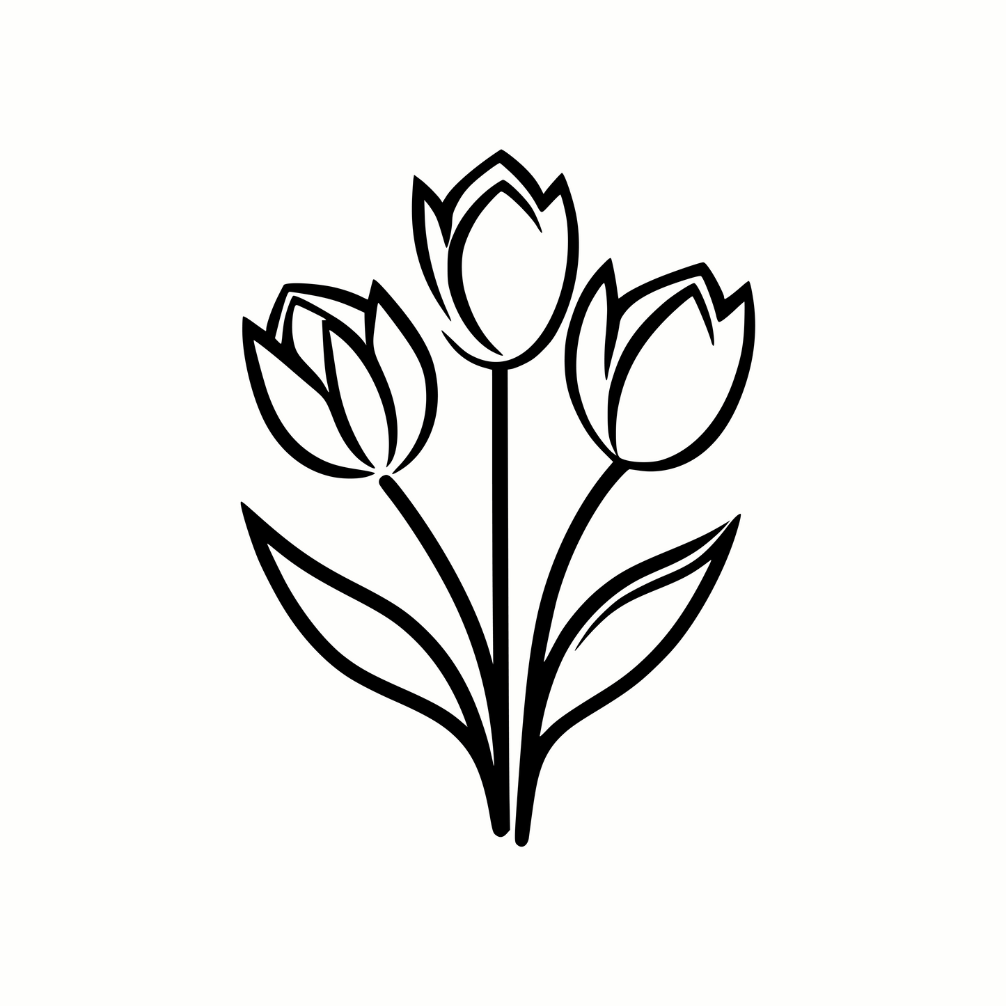 Beautiful Spring Tulips SVG & PNG for Cricut