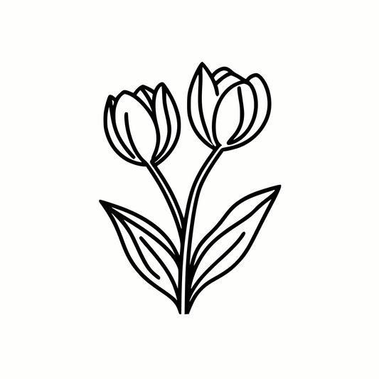 Tulips Graphic for Cricut SVG & PNG