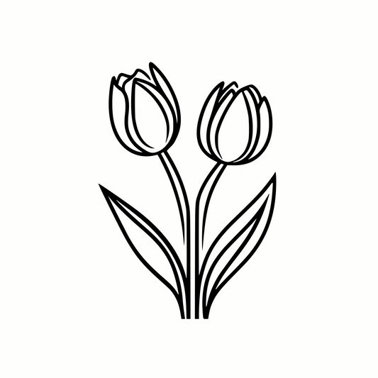 Beautiful Tulips for Cricut SVG & PNG