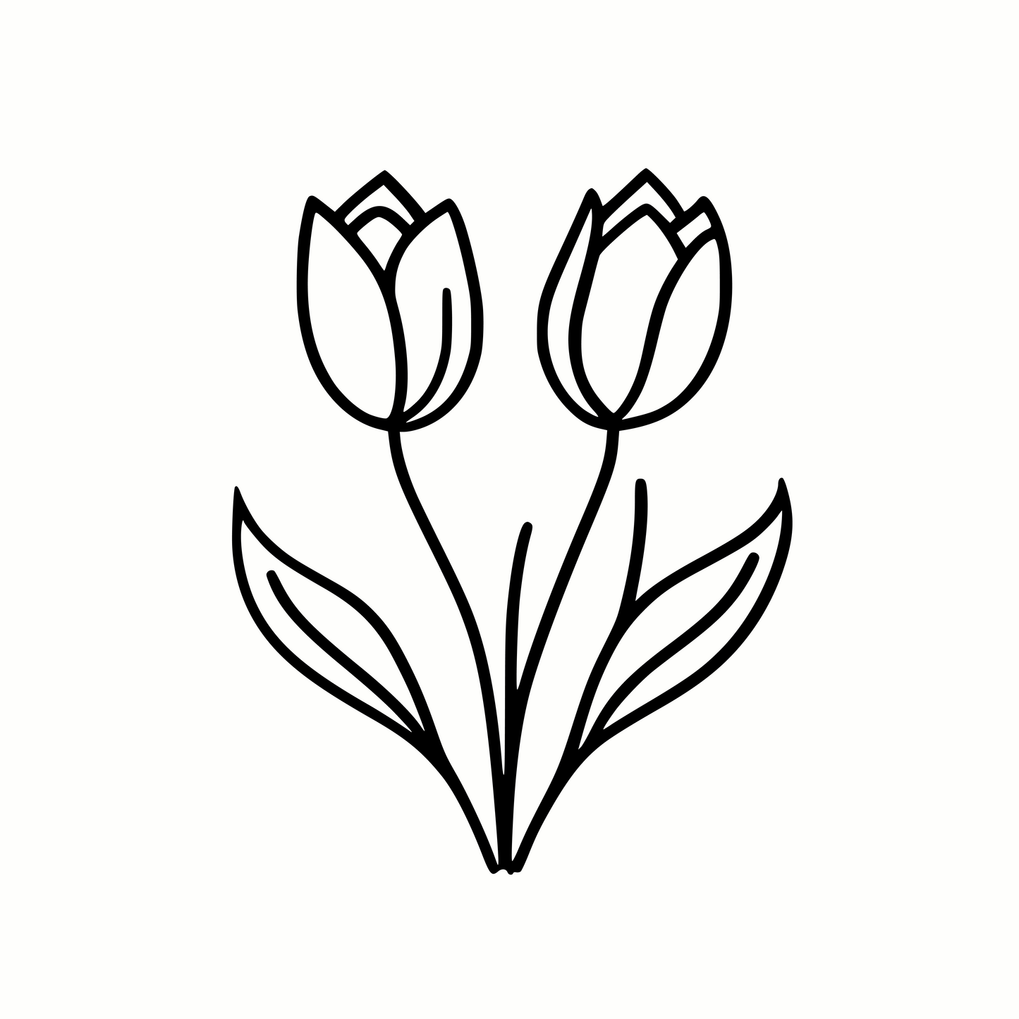 Beautiful Spring Tulips for Cricut & Crafts SVG & PNG