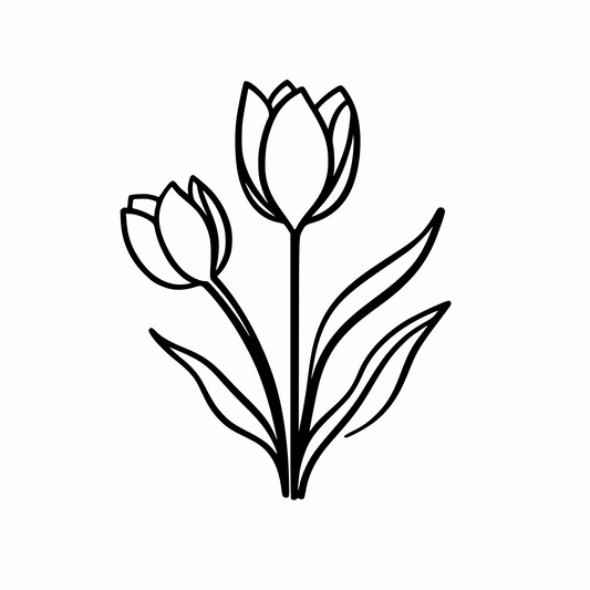 Spring Tulips for Cricut & Crafts SVG & PNG