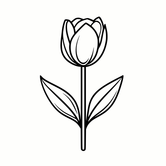 Classic Tulip for Cricut Crafts SVG & PNG