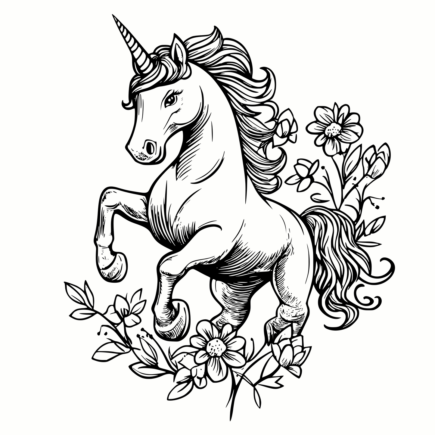 Prancing Unicorn SVG